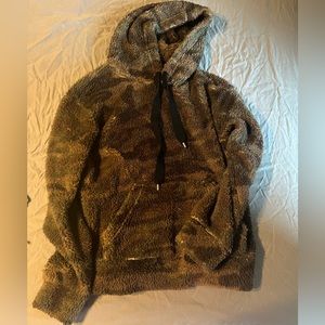 Camo Sherpa Hoodie